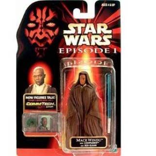 Star Wars: Episode 1 Mace Windu With Lightsaber And Jedi Cloak - Cadets Toys & Comics