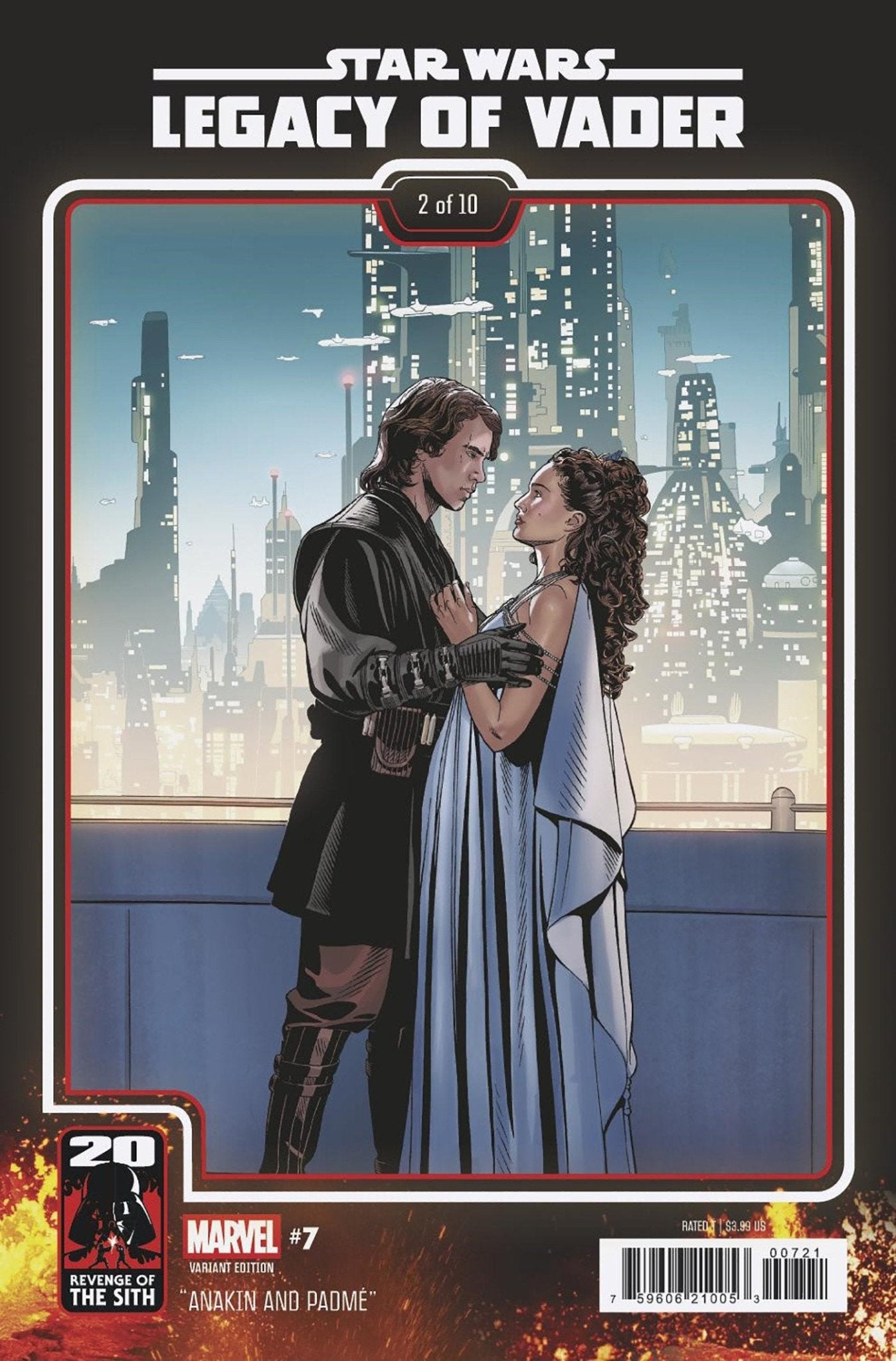 Star Wars: El legado de Vader n.º 7 Chris Sprouse Edición especial 20.º aniversario de La venganza de los Sith