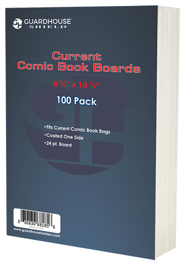 Current Comic Book Boards (6 3/4" x 10 1/2") - 100 Pack, White