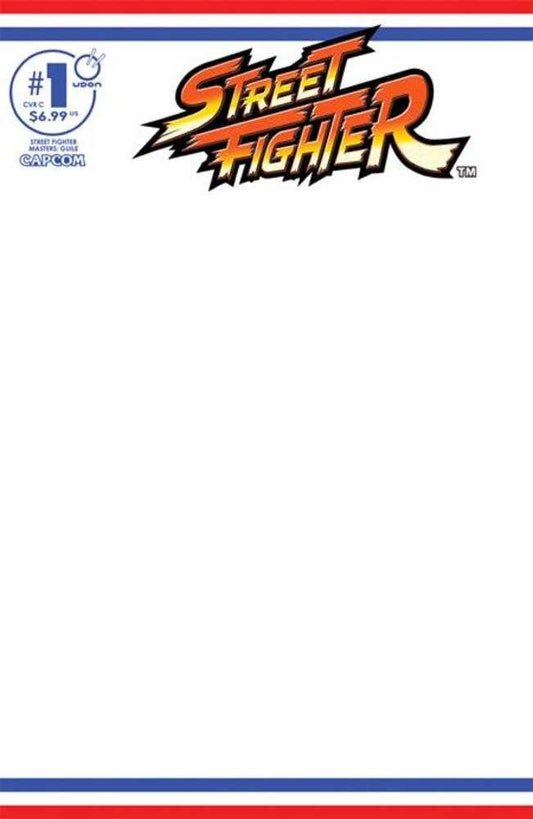 Street Fighter Masters Guile 1 (One Shot) Cover C Blank Sketch Variant - Cadets Toys & Comics