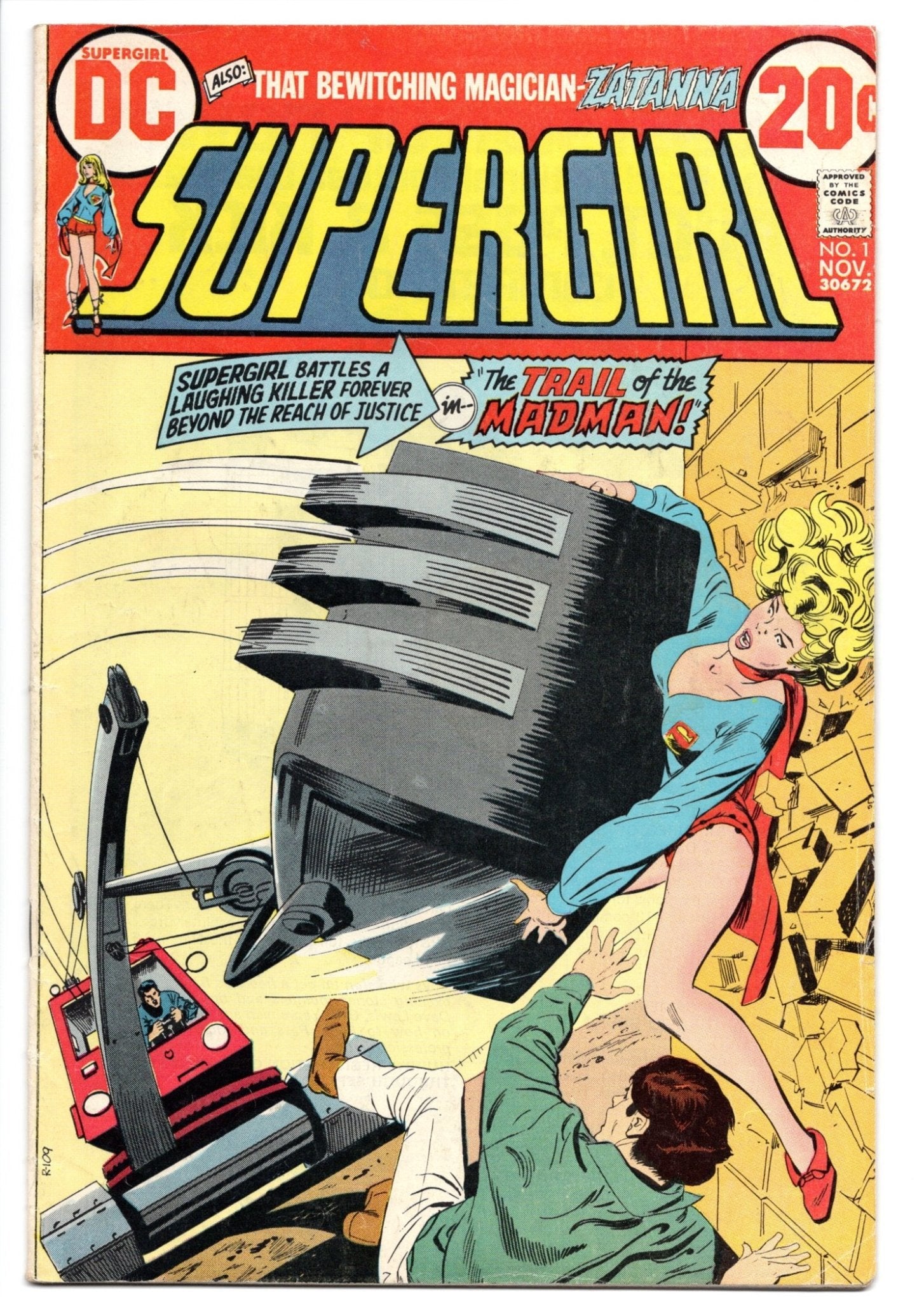Comic book cover featuring Supergirl.