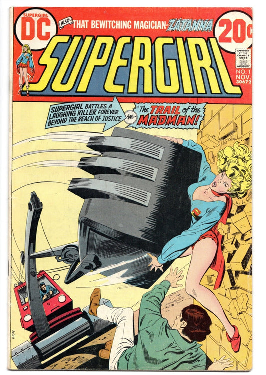 Comic book cover featuring Supergirl.