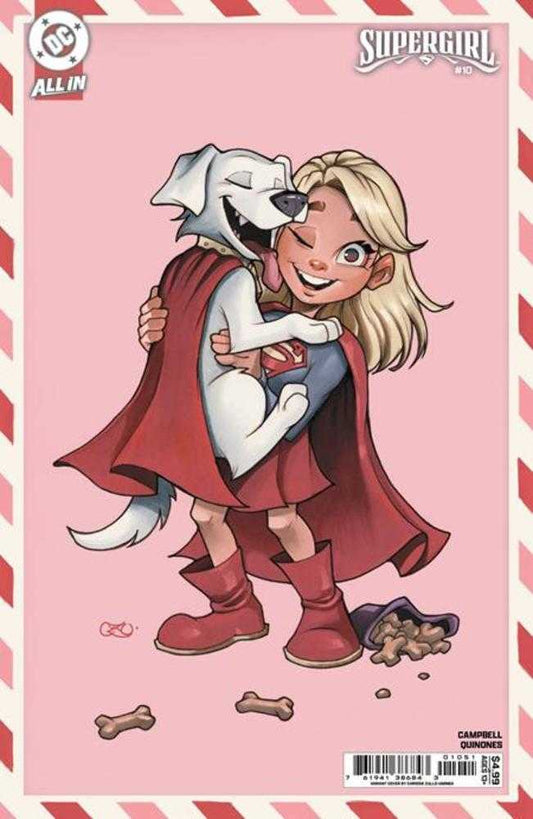 Supergirl 10 Cover E Chrissie Zullo Valentines Day Card Stock Variant - Cadets Toys & Comics