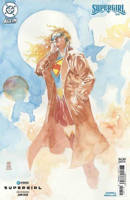 Supergirl 14 Cover E Jim Lee Supergirl Movie Card Stock Variant (The Reign Of The Superboys) - Cadets Toys & Comics