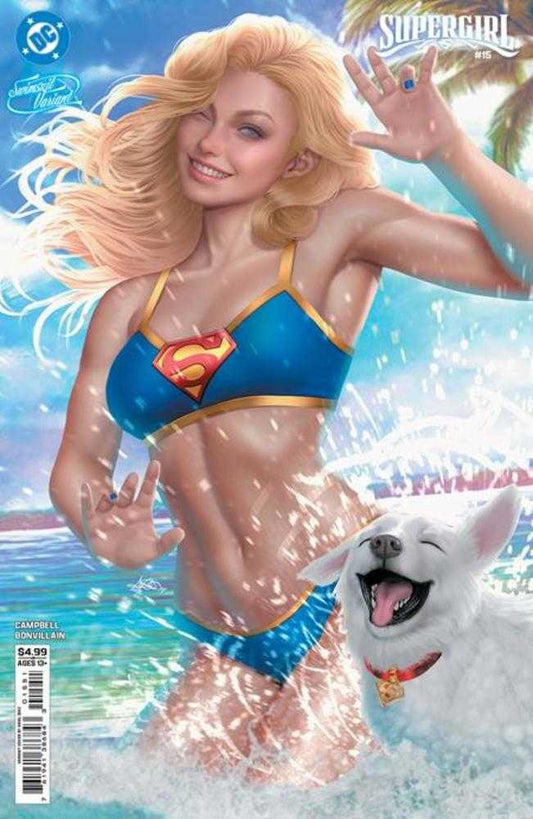 Supergirl 15 Cover E Ariel Diaz Swimsuit Card Stock Variant (The Reign Of The Superboys) - Cadets Toys & Comics