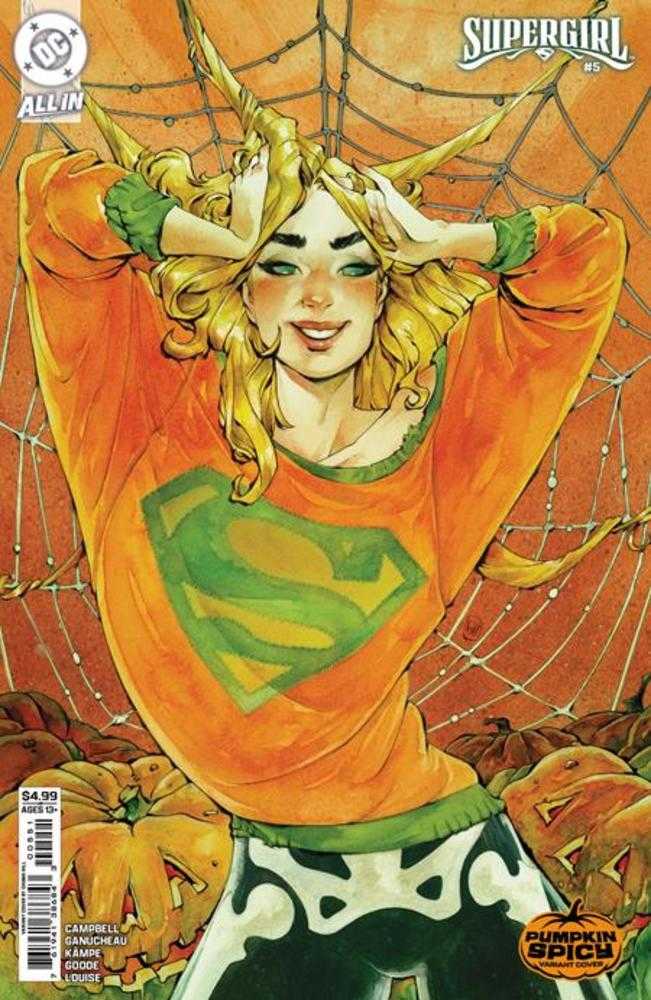 Supergirl #5 Portada D Variante de cartulina picante de calabaza de Chuma Hill