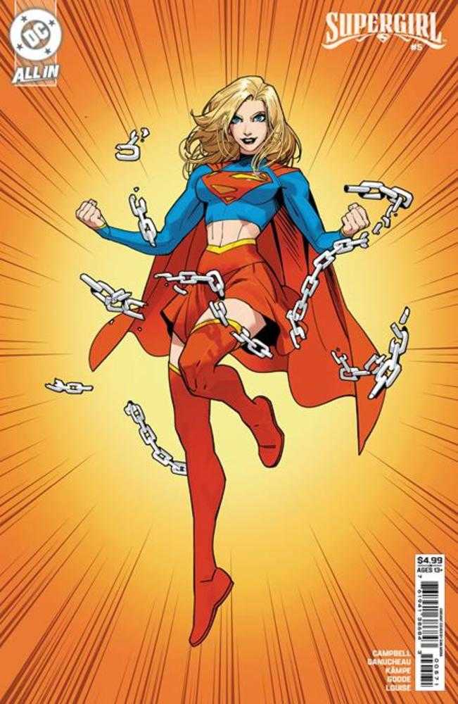 Supergirl #5 Portada F Dan Mora Variante de cartulina con esquinas redondeadas