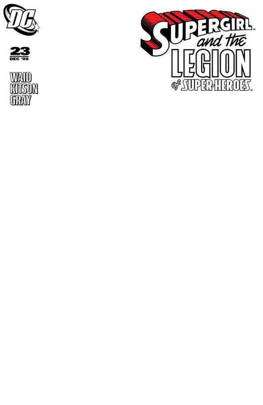 Supergirl And The Legion Of Super Heroes 23 Facsimile Edition Cover D Blank Card Stock Variant - Cadets Toys & Comics
