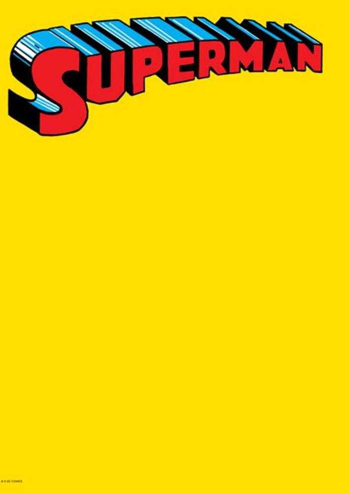 Superman #1 Edición Facsímil Portada C Variante en Blanco