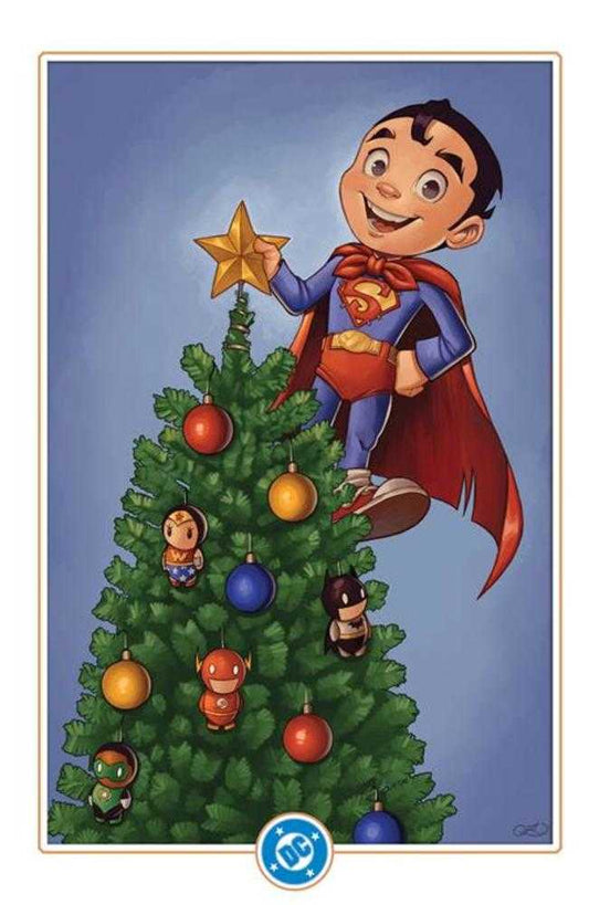 Superman 21 Cover E Chrissie Zullo DC Winter Wonderland Card Stock Variant - Cadets Toys & Comics