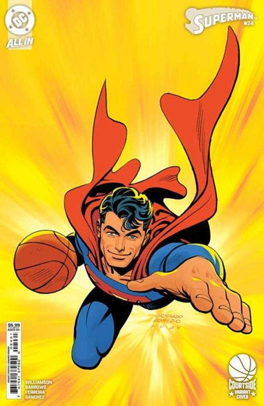 Superman 24 Cover E Leonardo Romero Courtside Card Stock Variant - Cadets Toys & Comics
