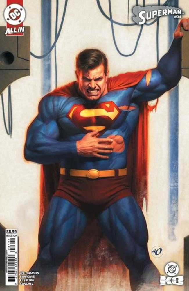 Superman 34 Cover D Ariel Olivetti Card Stock Variant (DC K.O.) - Cadets Toys & Comics