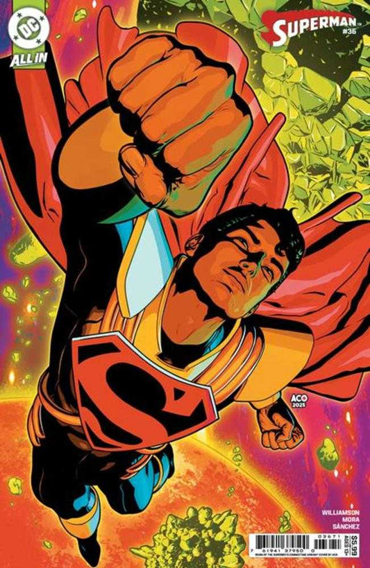 Superman 36 Cover G Aco Reign Of The Superboys Connecting Card Stock Variant - Cadets Toys & Comics