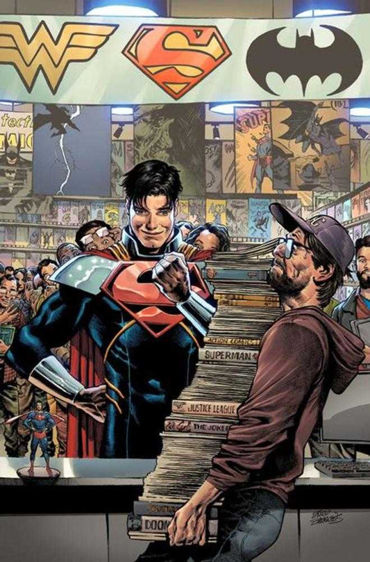 Superman 40 Cover D Eddy Barrows Card Stock Variant - Cadets Toys & Comics
