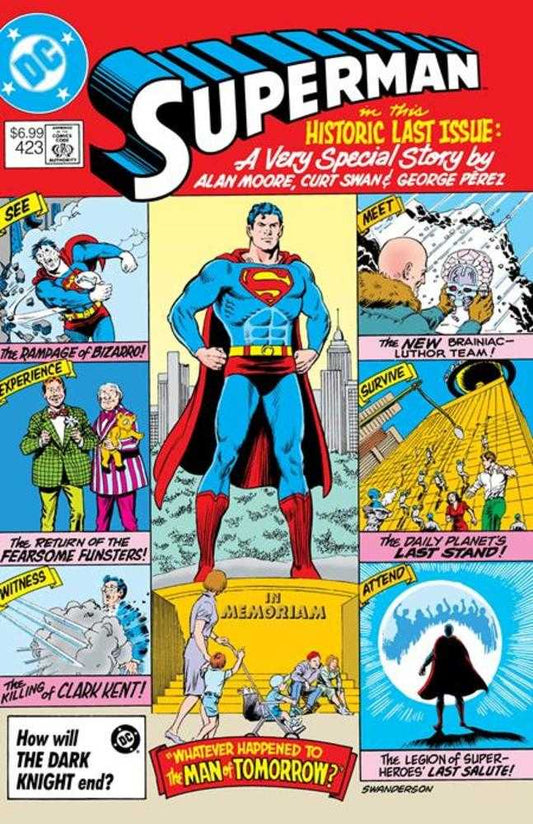 Superman 423 Facsimile Edition Cover B Curt Swan Foil Variant (Whatever Happened To The Man Of Tomorrow Part 1 Of 2) - Cadets Toys & Comics