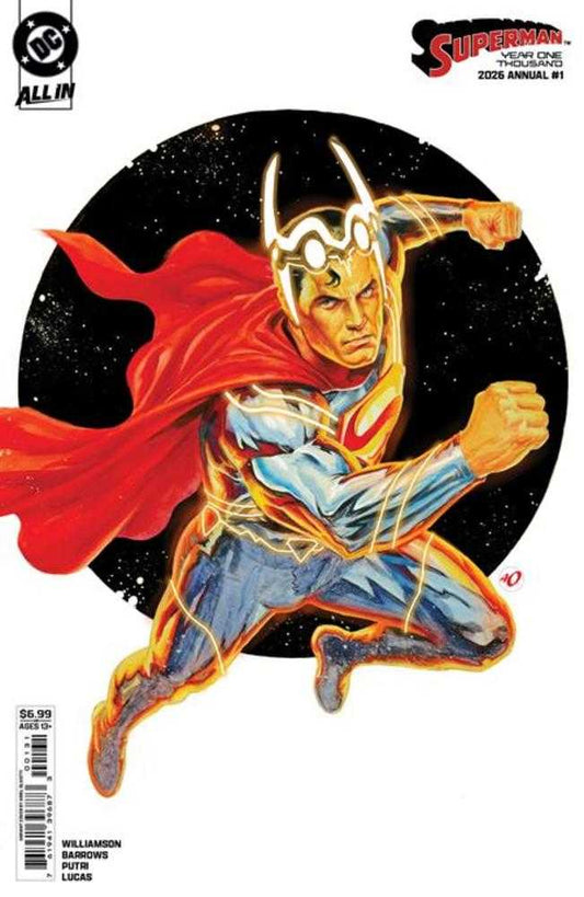 Superman Annual Year One Thousand 1 (One Shot) Cover C Ariel Olivetti Card Stock Variant (DC K.O.) - Cadets Toys & Comics