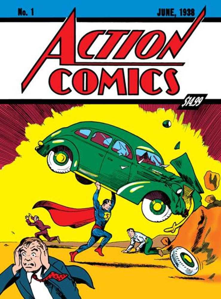 Superman Day 2025 - Action Comics 1 Golden Age Sized Facsimile Edition Cover C Joe Shuster Foil Variant - Cadets Toys & Comics