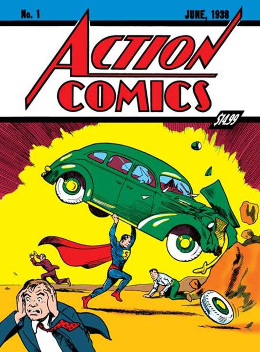 Superman Day 2025 - Action Comics 1 Golden Age Sized Facsimile Edition Cover C Joe Shuster Foil Variant - Cadets Toys & Comics