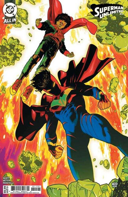 Superman Unlimited 11 Cover G Aco Reign Of The Superboys Connecting Card Stock Variant - Cadets Toys & Comics