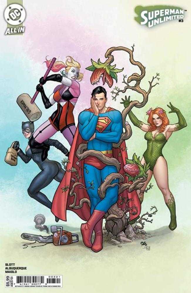 Superman Unlimited #3 Portada E Frank Cho Gotham City Sirens Variante en cartulina