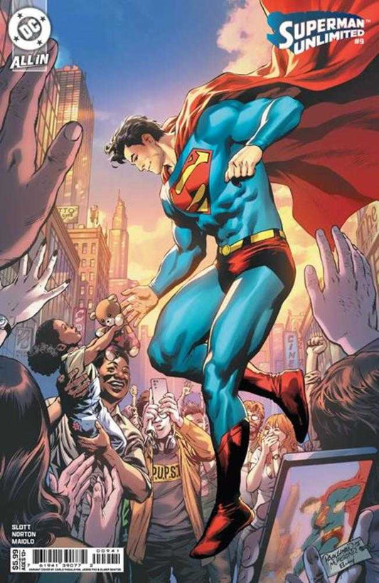 Superman Unlimited 9 Cover D Carlo Pagulayan & Jason Paz Card Stock Variant - Cadets Toys & Comics