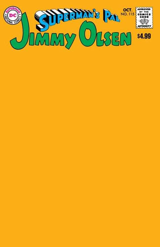 Supermans Pal Jimmy Olsen 115 Facsimile Edition Cover B Blank Card Stock Variant - Cadets Toys & Comics