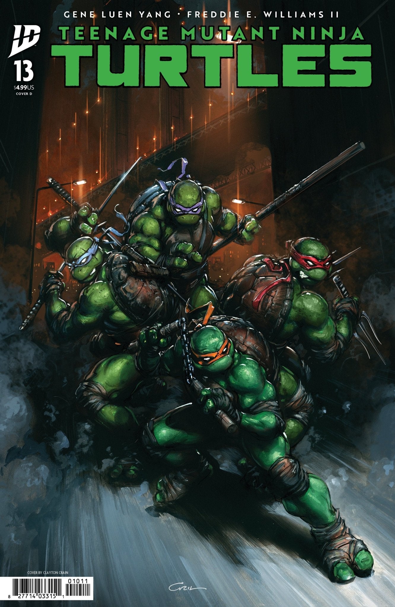 Teenage Mutant Ninja Turtles 13 Variant D (Crain) - Cadets Toys & Comics