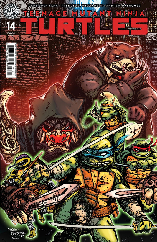 Teenage Mutant Ninja Turtles 14 Variant B (Eastman & Bishop) - Cadets Toys & Comics