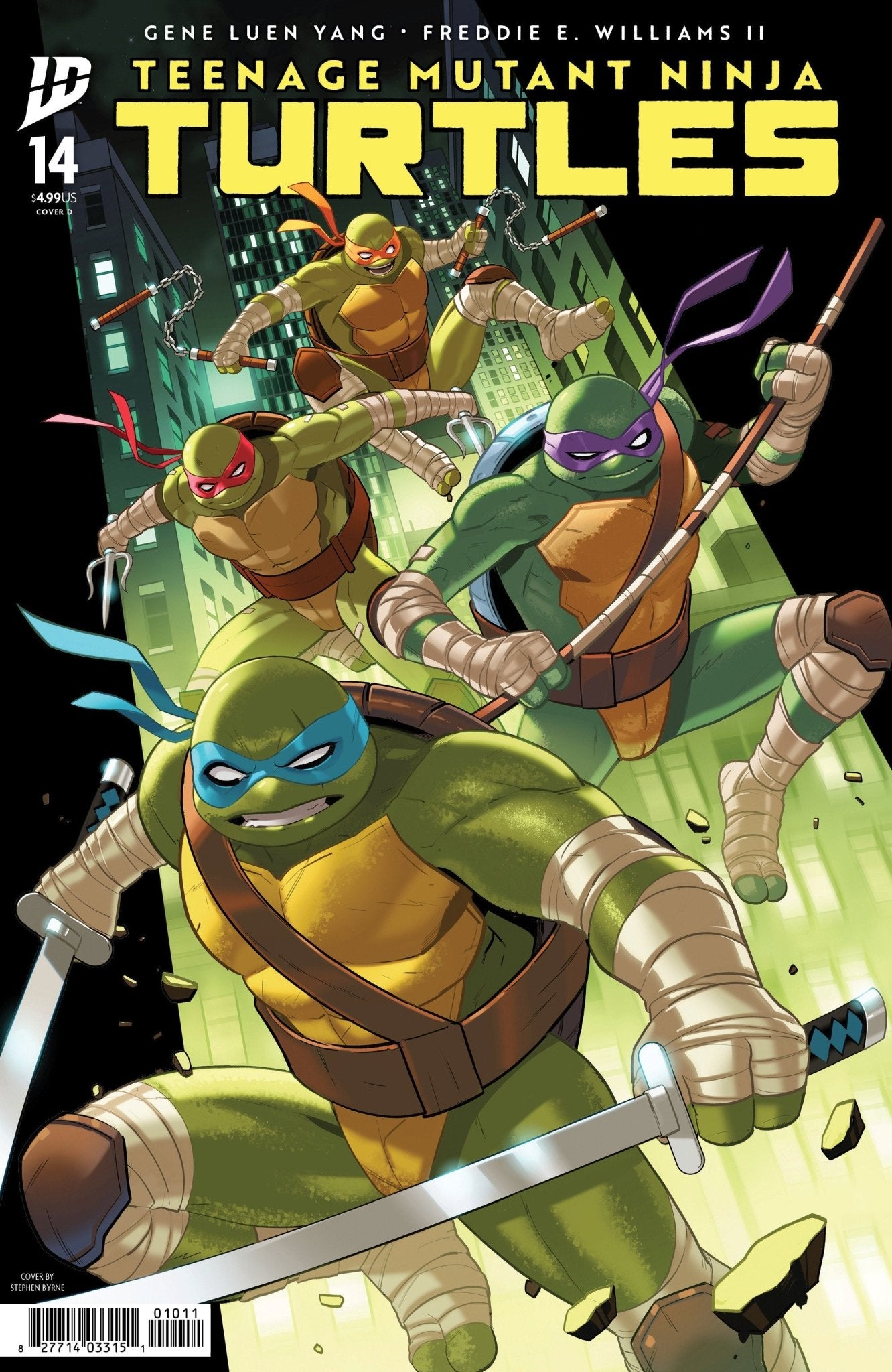 Teenage Mutant Ninja Turtles 14 Variant D (Byrne) - Cadets Toys & Comics