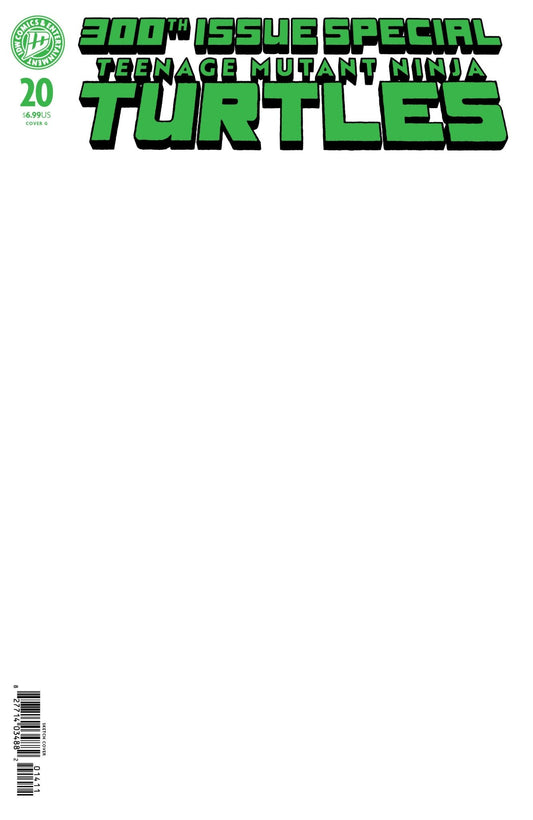 Teenage Mutant Ninja Turtles 20: 300th Issue Special: G Foil Stamped (Sketch Variant) - Cadets Toys & Comics