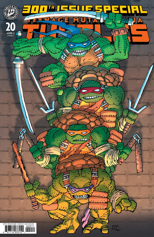 Teenage Mutant Ninja Turtles 20: 300th Issue Special Variant C (Miller) - Cadets Toys & Comics
