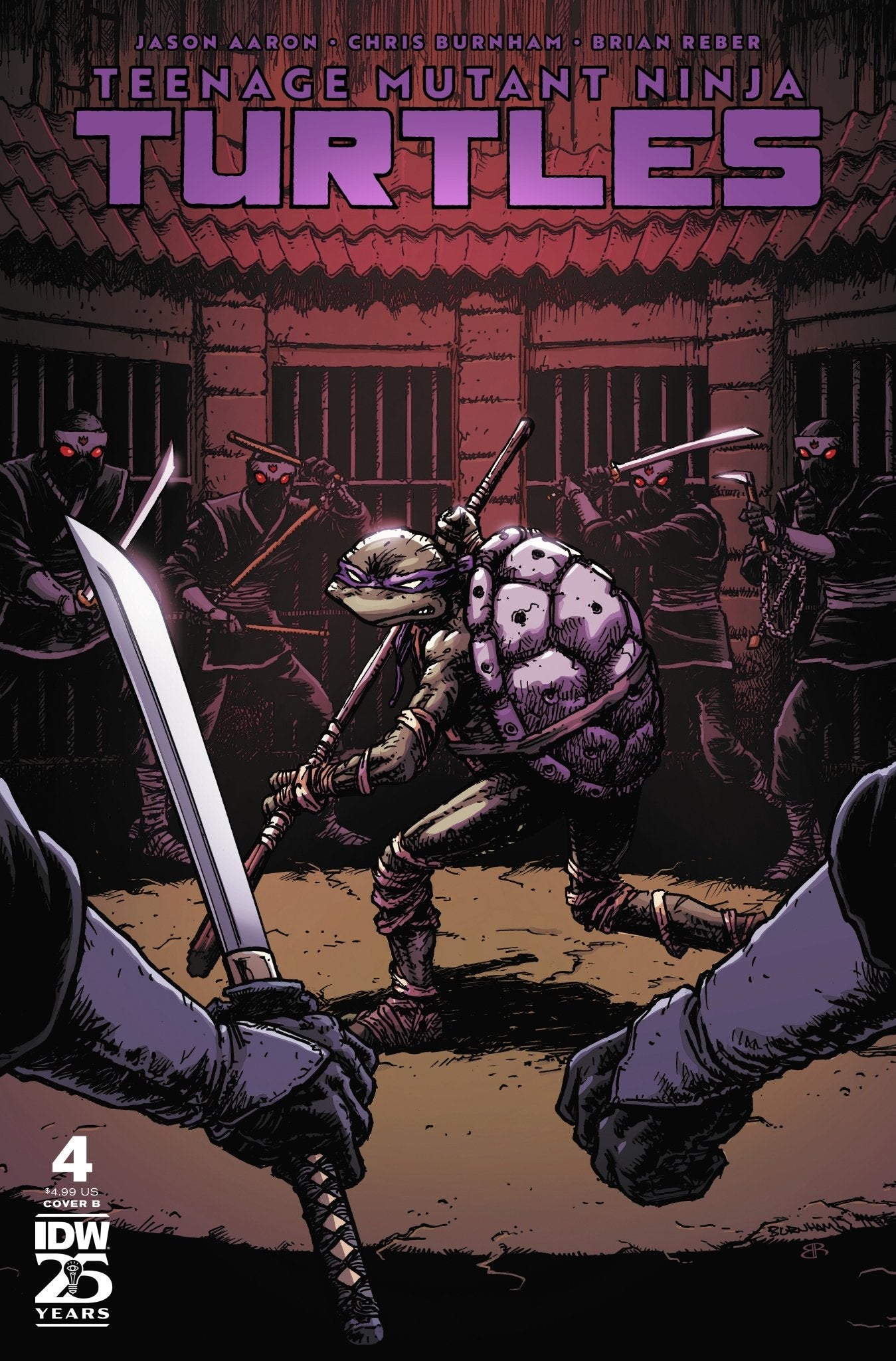 Teenage Mutant Ninja Turtles (2024) 4 Variant B (Burnham) - Cadets Toys & Comics