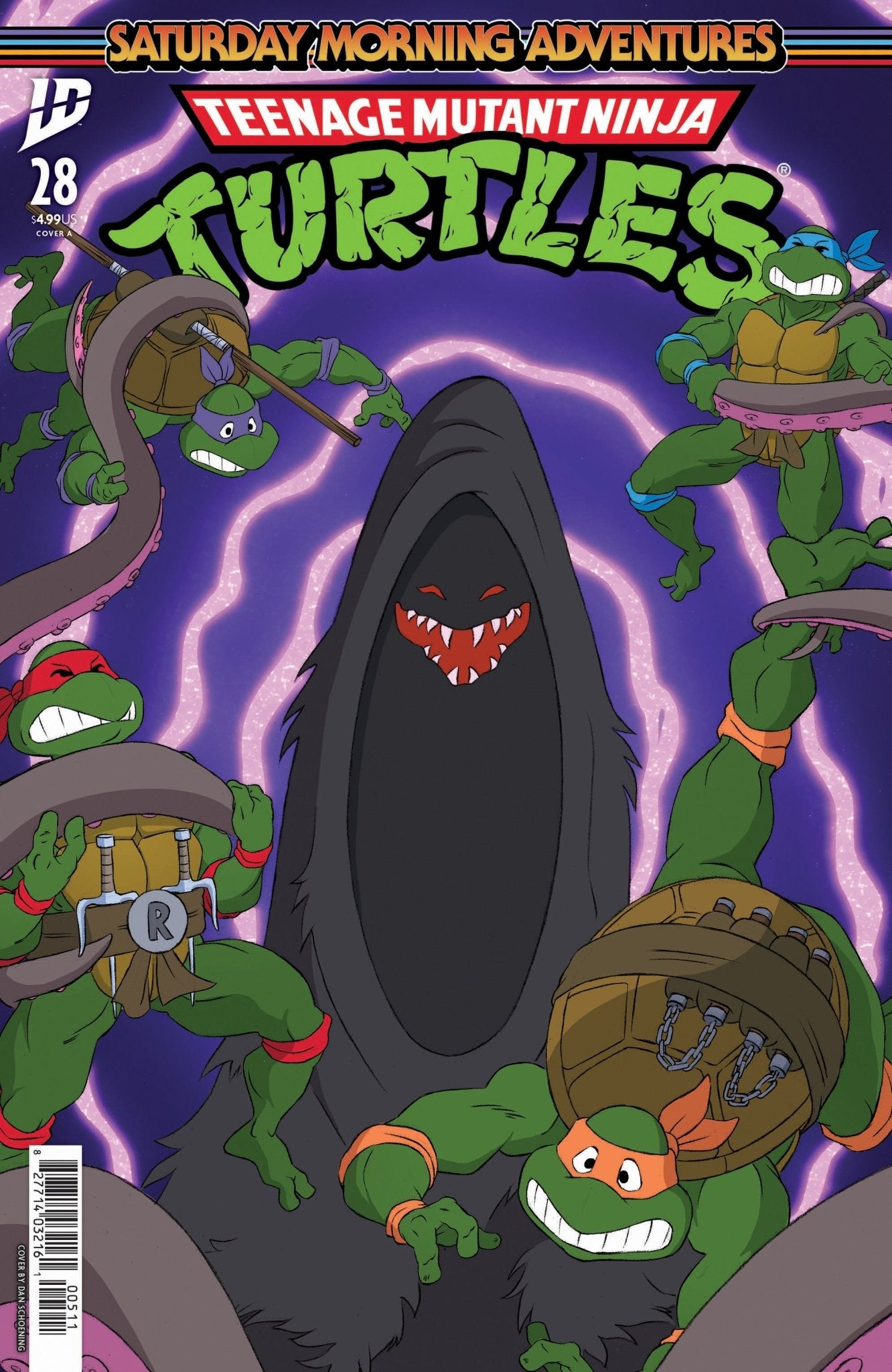 Tortugas Ninja Adolescentes Mutantes: Aventuras de los Sábados por la Mañana #28 Portada A (Schoening)