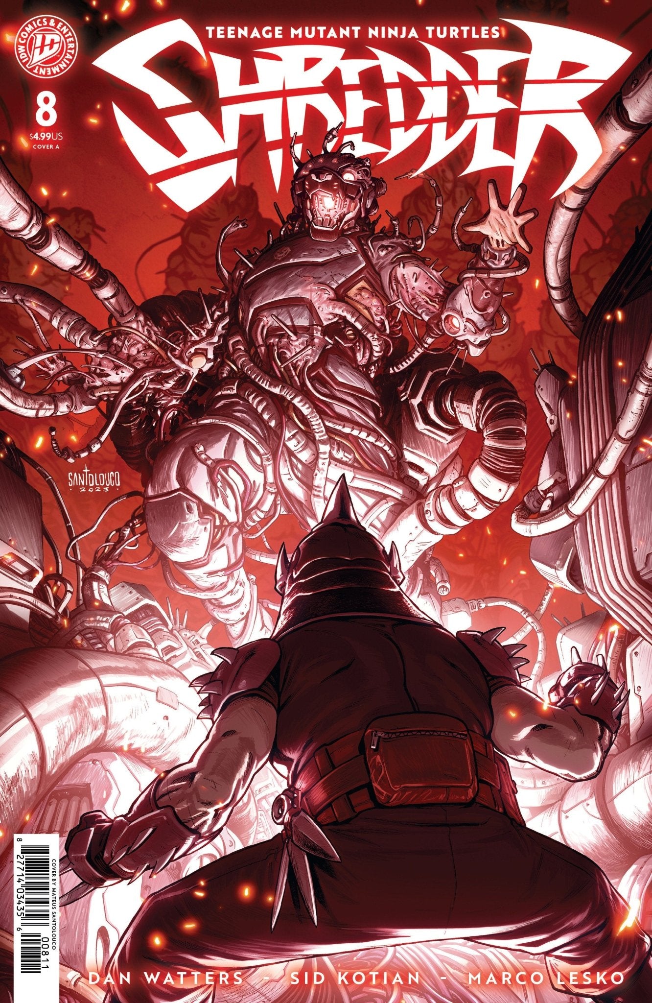Teenage Mutant Ninja Turtles: Shredder 8 Cover A (Santolouco) - Cadets Toys & Comics