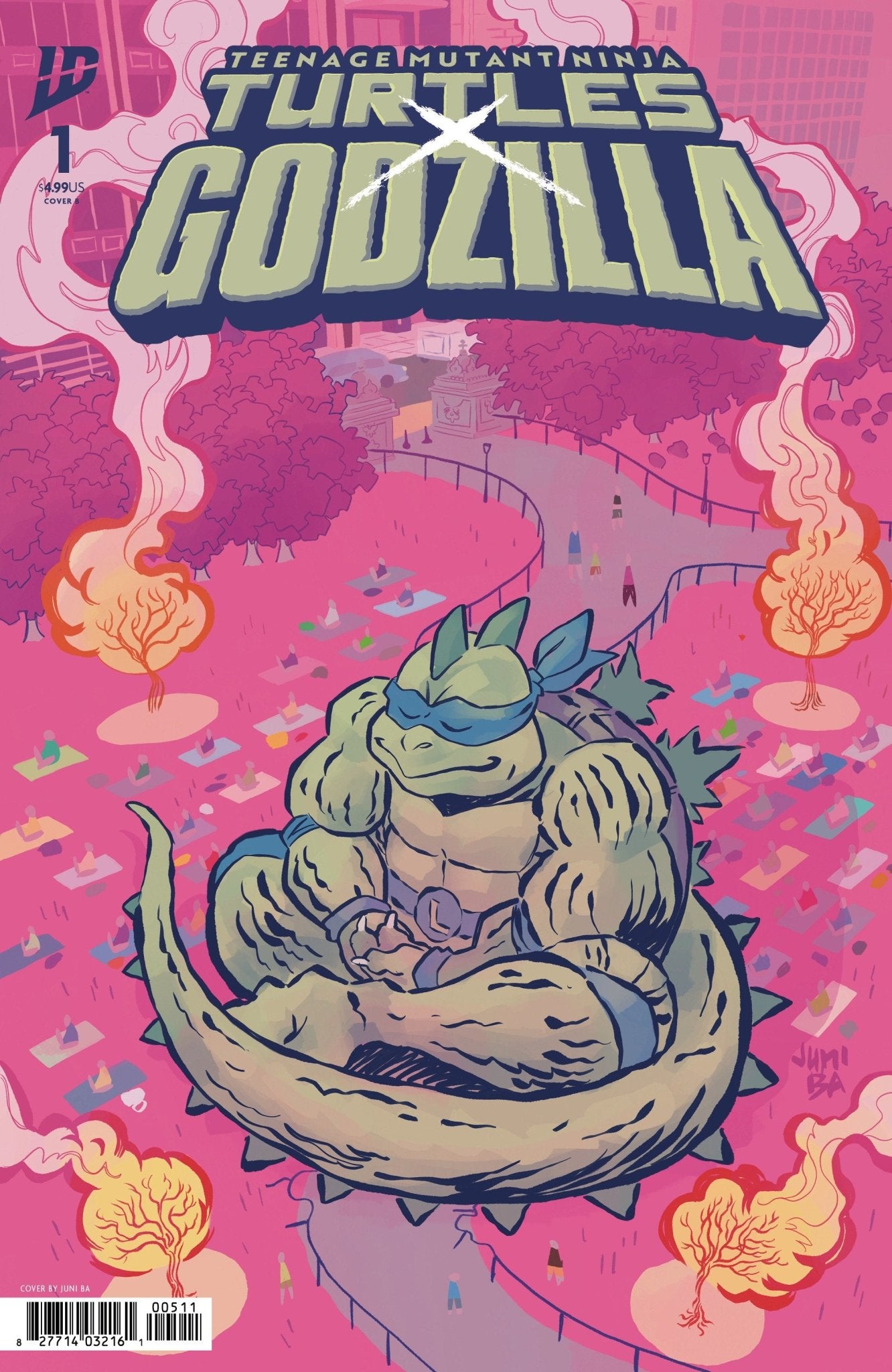 Tortugas Ninja Mutantes Adolescentes X Godzilla #1 Variante B (Ba)
