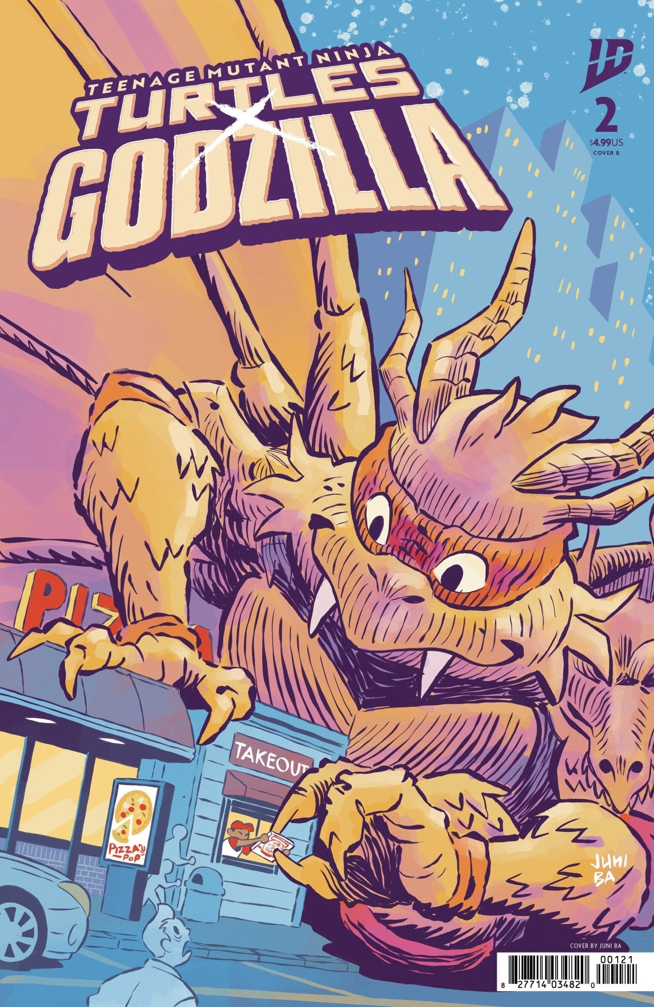 Teenage Mutant Ninja Turtles X Godzilla 2 Variant B (Ba) - Cadets Toys & Comics