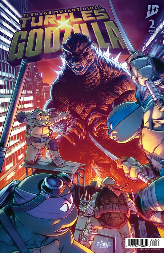 Teenage Mutant Ninja Turtles X Godzilla 2 Variant C (Santolouco) - Cadets Toys & Comics