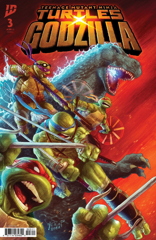 Teenage Mutant Ninja Turtles X Godzilla 3 Cover A (Pe) - Cadets Toys & Comics