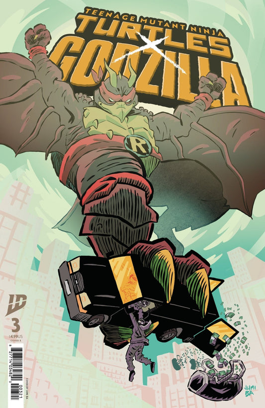 Teenage Mutant Ninja Turtles X Godzilla 3 Variant B (Ba) - Cadets Toys & Comics