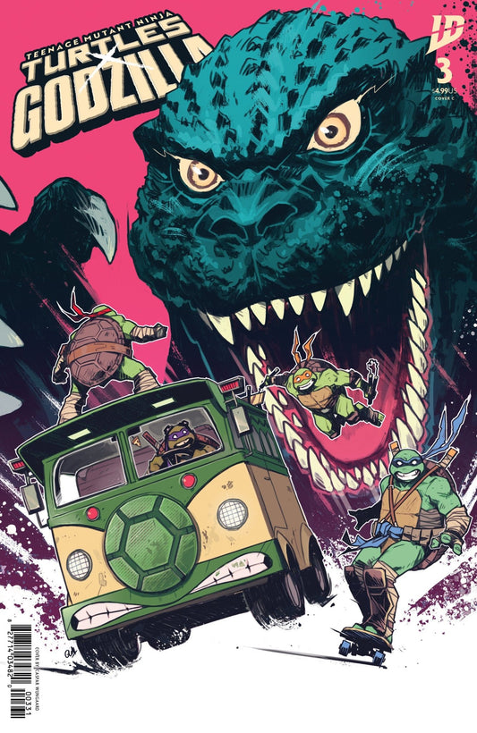 Teenage Mutant Ninja Turtles X Godzilla 3 Variant C (Wijngaard) - Cadets Toys & Comics
