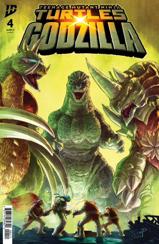 Teenage Mutant Ninja Turtles X Godzilla 4 Cover A (Pe) - Cadets Toys & Comics