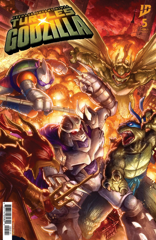 Teenage Mutant Ninja Turtles X Godzilla 5 Cover A (Pe) - Cadets Toys & Comics