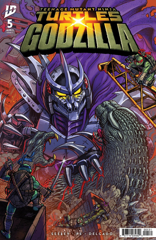 Teenage Mutant Ninja Turtles X Godzilla 5 Variant C (Frank) - Cadets Toys & Comics