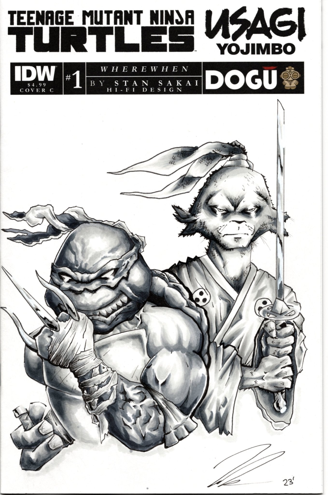 Teenage Mutant Ninja Turtles/Usagi Yojimbo: Wherewhen 1 Byrum Artist Variant - Cadets Toys & Comics