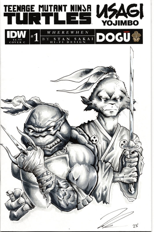 Teenage Mutant Ninja Turtles/Usagi Yojimbo: Wherewhen 1 Byrum Artist Variant - Cadets Toys & Comics