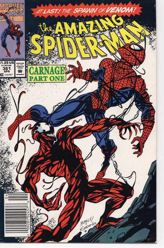 The Amazing Spider - Man, Vol. 1 361 Newstand Edition - 8.5 Very Fine + - Cadets Toys & Comics