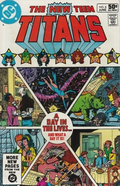 The New Teen Titans, Vol. 1 #8 (Direct Edition) — A Day in the Lives