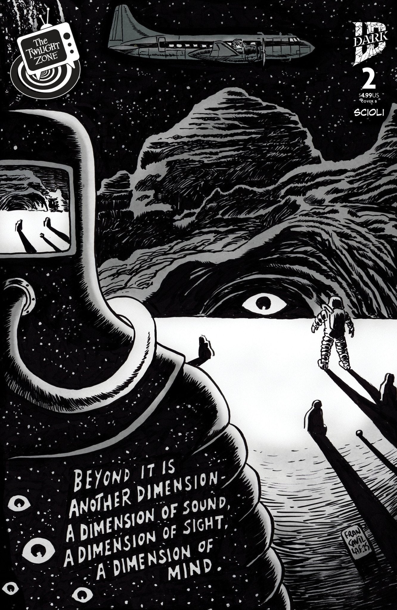 The Twilight Zone #2 Variant B (Francavilla Connecting Cover)