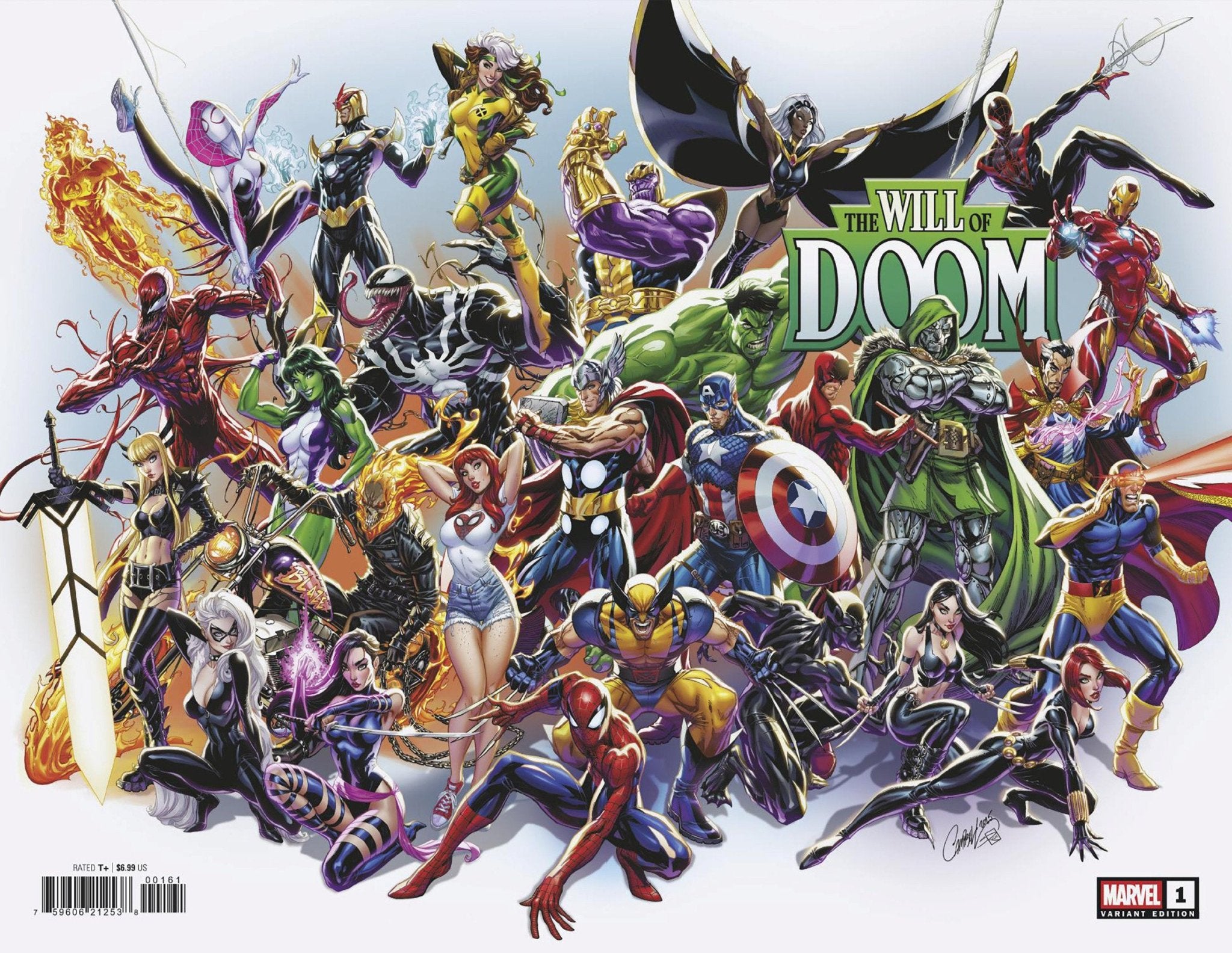 The Will Of Doom 1 J. Scott Campbell Wraparound Variant - Cadets Toys & Comics
