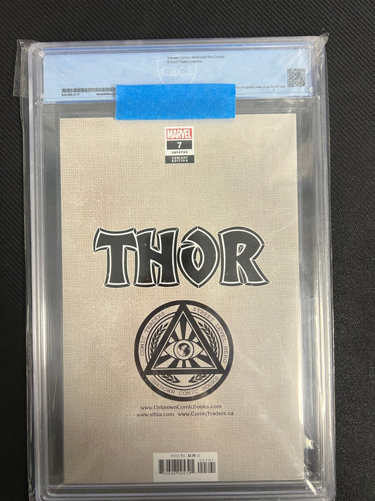 Thor, Vol. 6 7 Unknown Comic Books Exclusive Virgin Variant - CBCS 9.8 - Cadets Toys & Comics